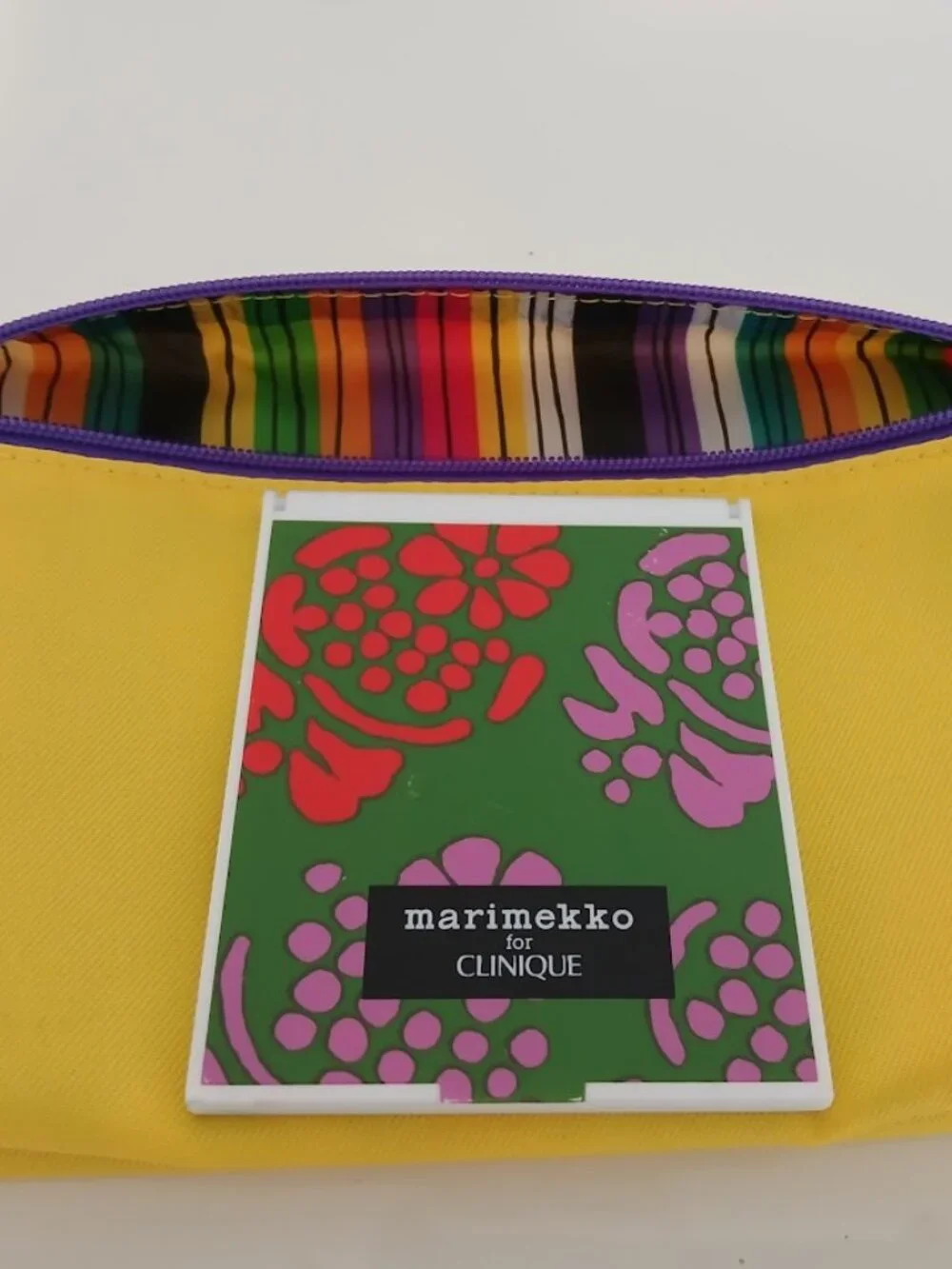 MARIMEKKO for CLINIQUE Compact Mirror and Makeup Bag